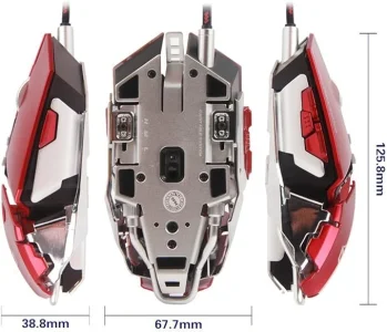 USB GORDED MOUSE MEETION M985 RED