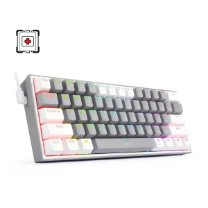 K.B REDRAGON FIZZ RGB K617 -RGB GRAY WHITE