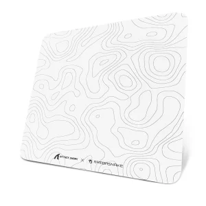 MOUSE ATTACK SHARK GLASS MOUEPAD WHITE