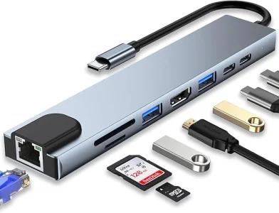 adapter Type c 8ports HDTV