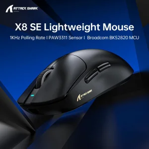 MOUSE ATTACK SHARK X8 PLUS BLACK