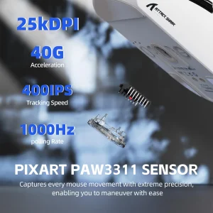 MOUSE ATTACK SHARK G3 PRO WHITE