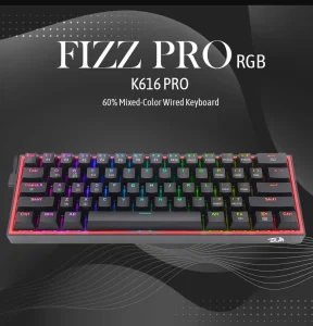 REDRAGON K616-RGB G/W 61KEY MECHANICAL BLACK